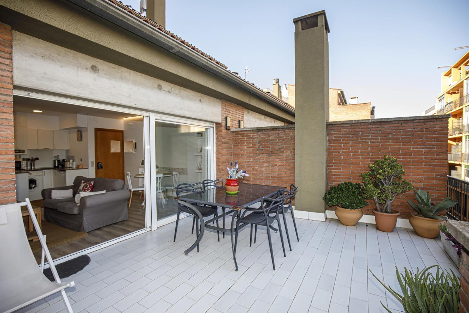 Apartamento Con Gran Terraza En Girona Exterior foto